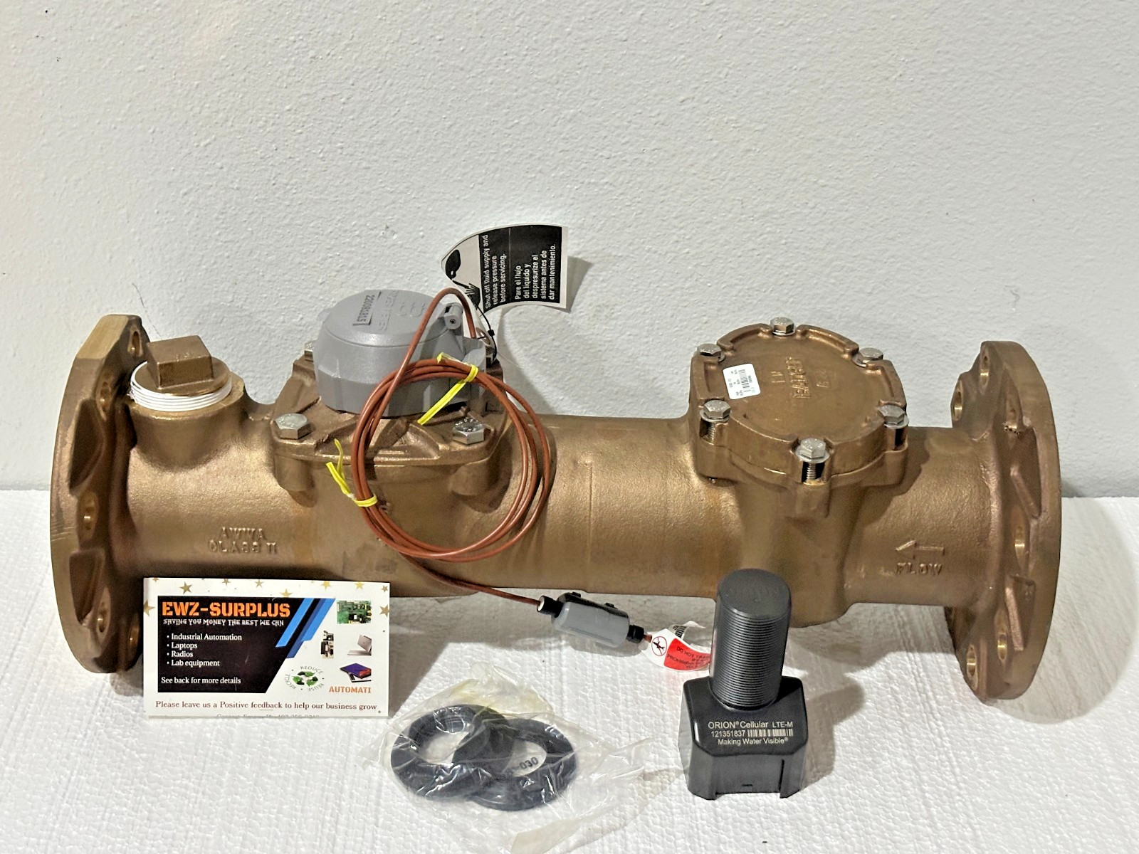 NEW 4" BADGER T1000 RECORDALL TURBO SERIES  TS-TGK-PT1-XX + ORION CELLULAR LTE-M