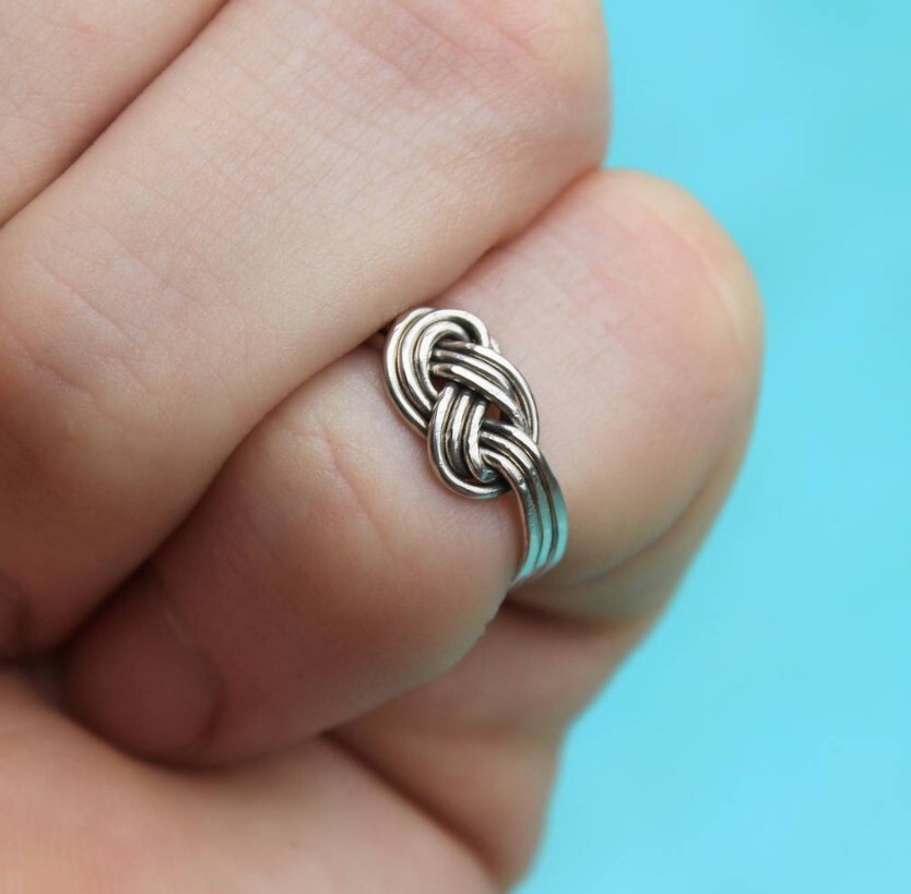 Women's Valentine's Day Gift Infinity Adjustable Toe Ring Solid Metal 925 SS