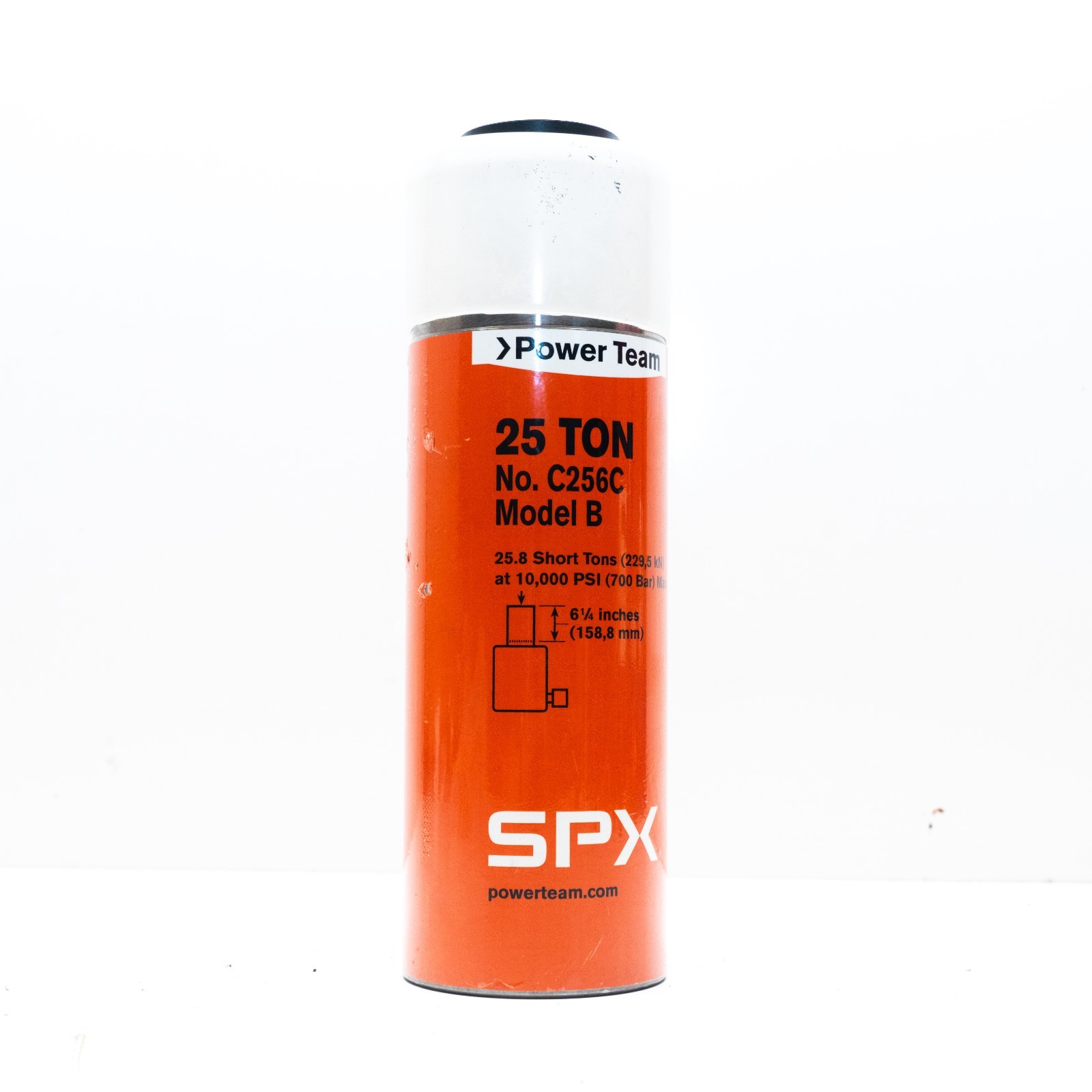 SPX Power Team C256C 25-Ton 6.25" Stroke Single Acting Cylinder USA Model B