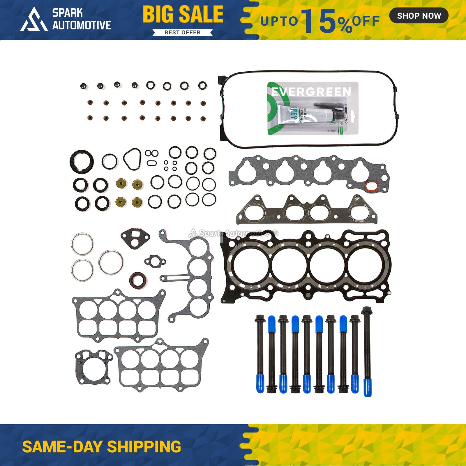 Head Gasket Bolts Set MLS Fit 94-97 Honda Accord Oasis Odyssey 2.2L F22B2 F22B6