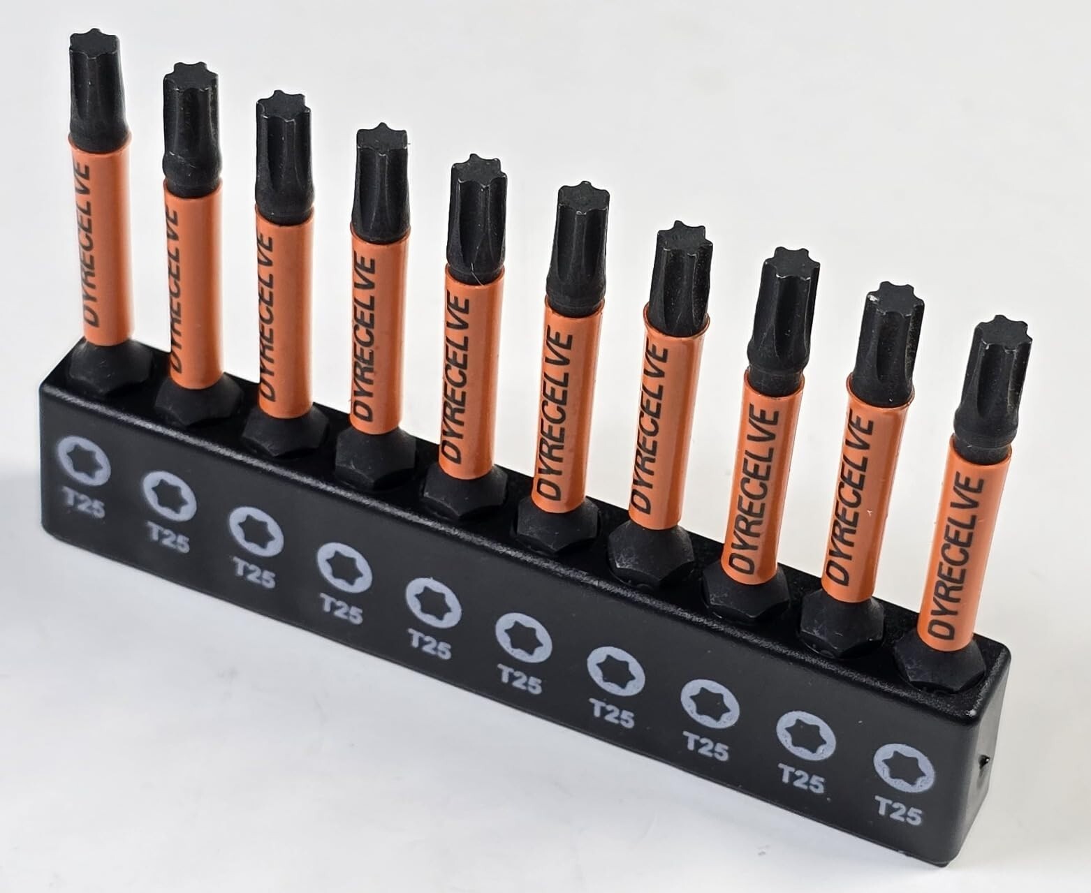 10-Pack T25 Torx Bits for Impact Driver Torx Bit Set 2''Long Profession Star Bit