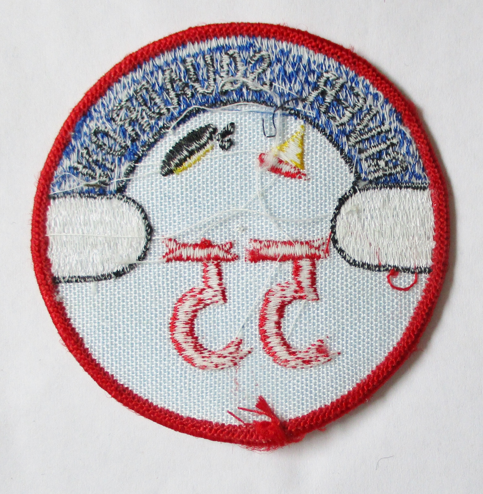 US NAVY RIVER SQUADRON 55 PATCH (Red Edge) Made for Vietnam War Veterans