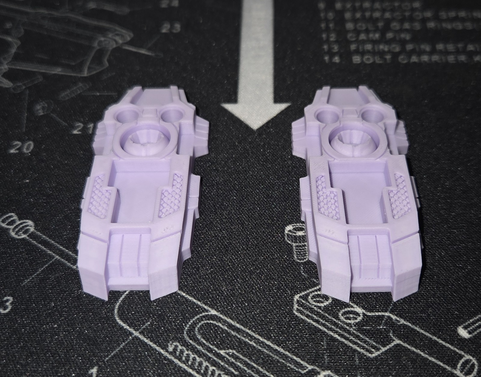 3D Printed Transformers G1 Monstructor Feet Set Of x2 Left & Right Pastel Purple