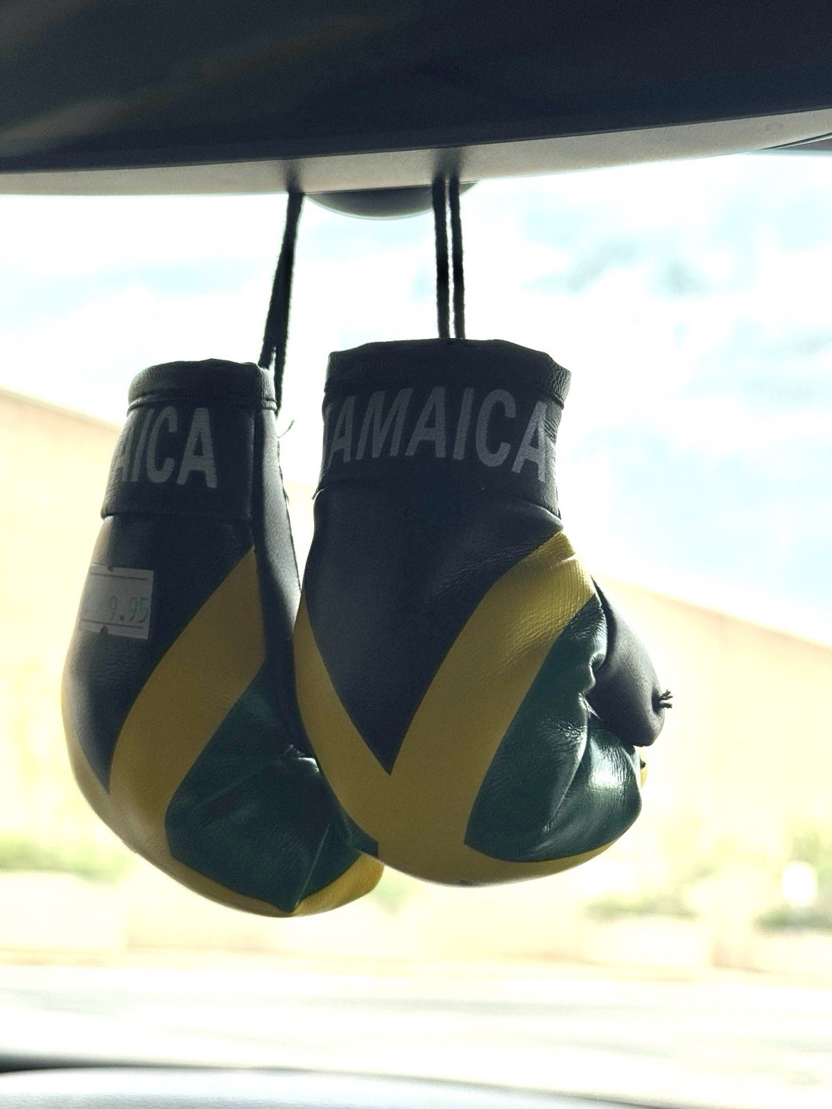Jamaica Mini Boxing Gloves Car  Mirror Hanging Décor