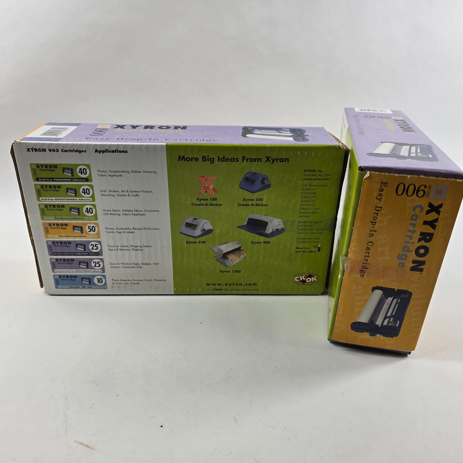 Xyron Model 900 Laminator Machine, Sticker, Label Maker, 2 New Cartridges