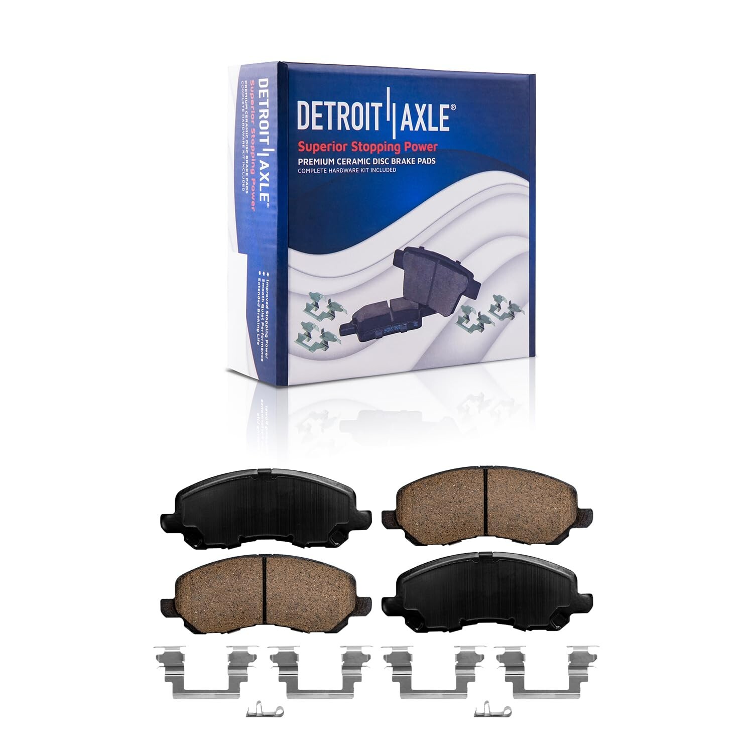 Front & Rear Ceramic Brake Pads for Chrysler Sebring Stratus Mitsubishi Eclipse
