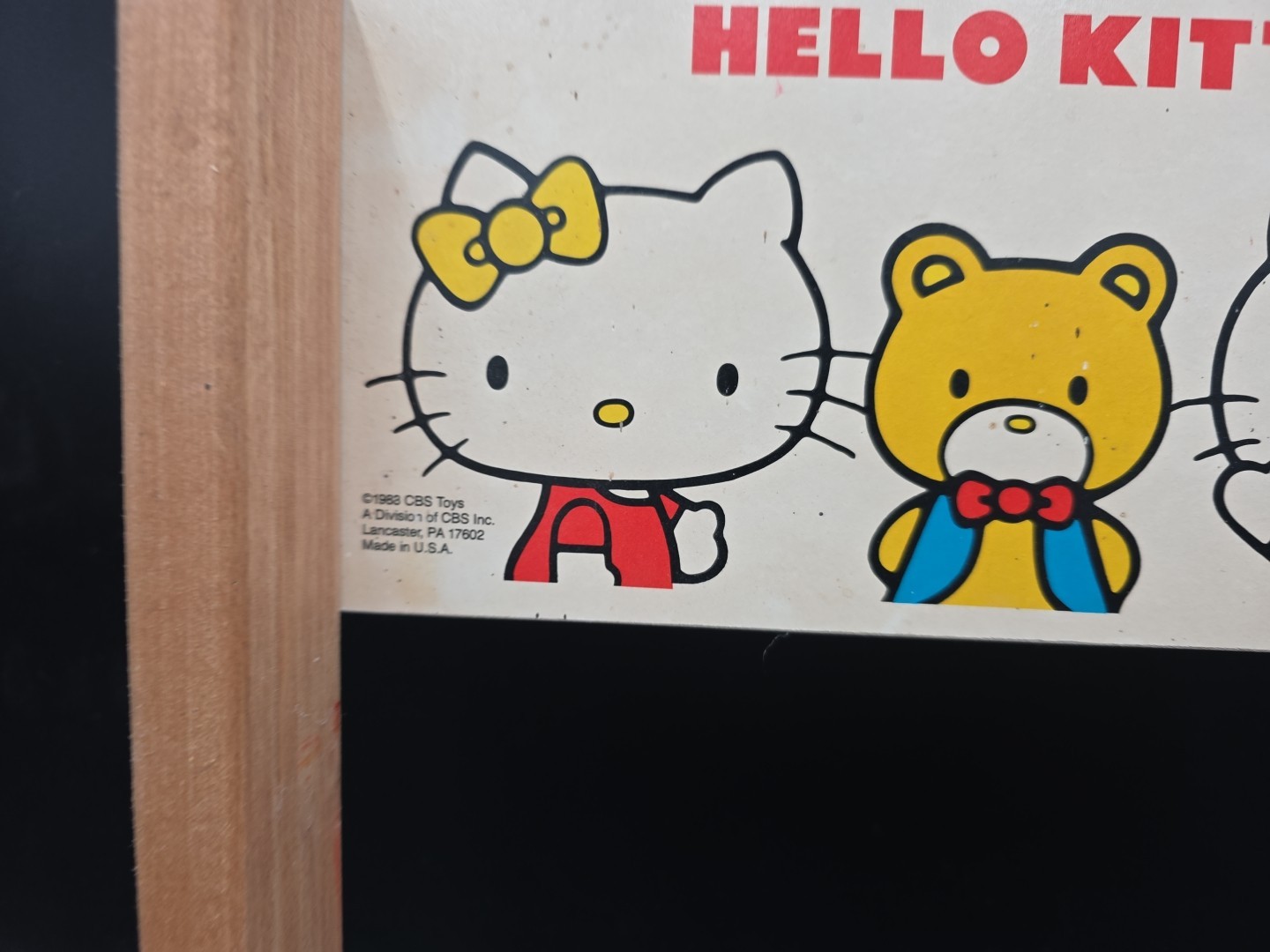 Vintage Hello Kitty Sit Step Bench Stool Chair 1983