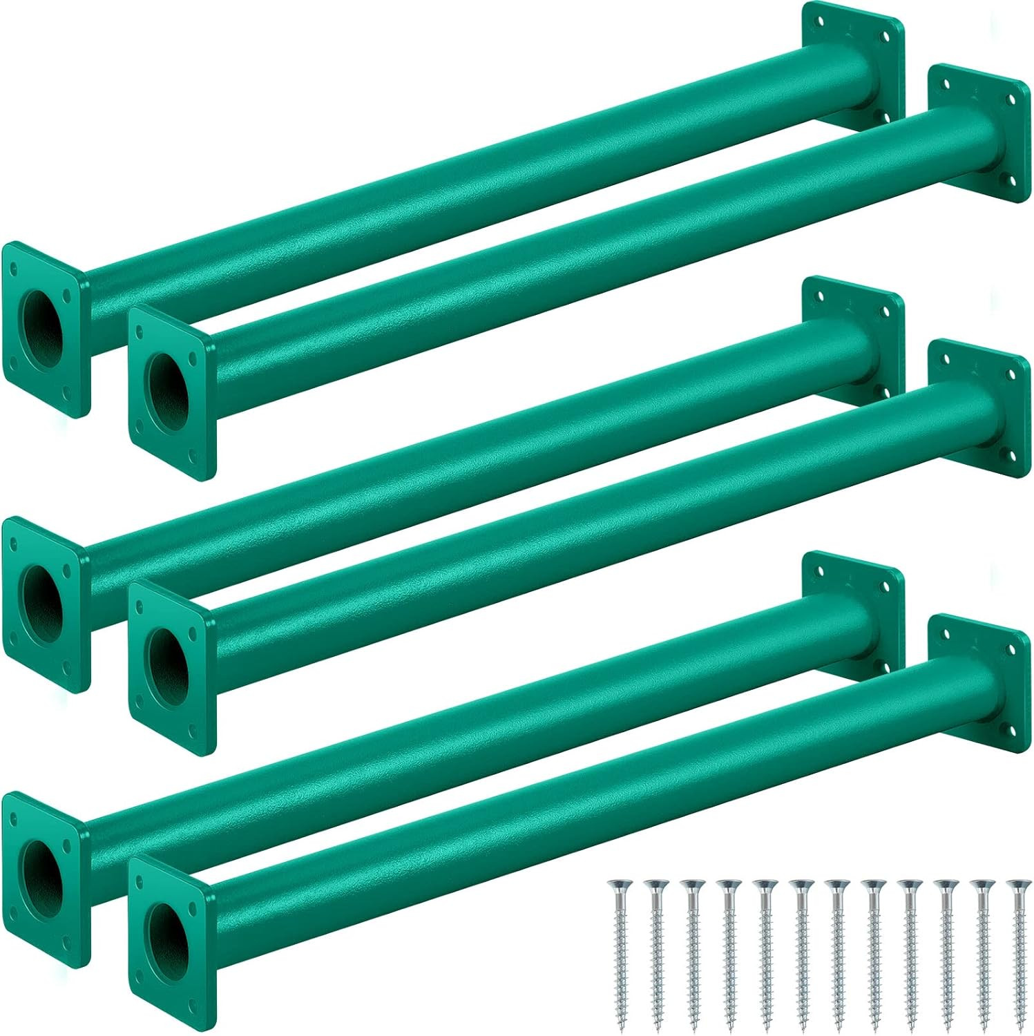 Dunzy 6 Pack 16.5 Inch Monkey Bars Playground Ladder Rungs Monkey Bar Kit Playgr