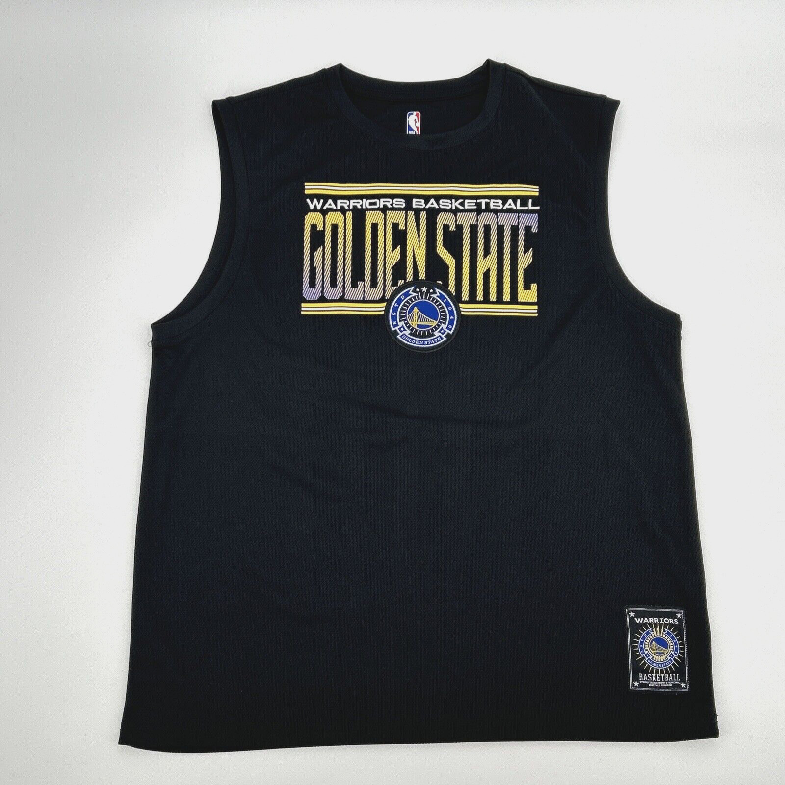 Adidas Men's XL Golden State Warriors NBA Jersey Black Gold