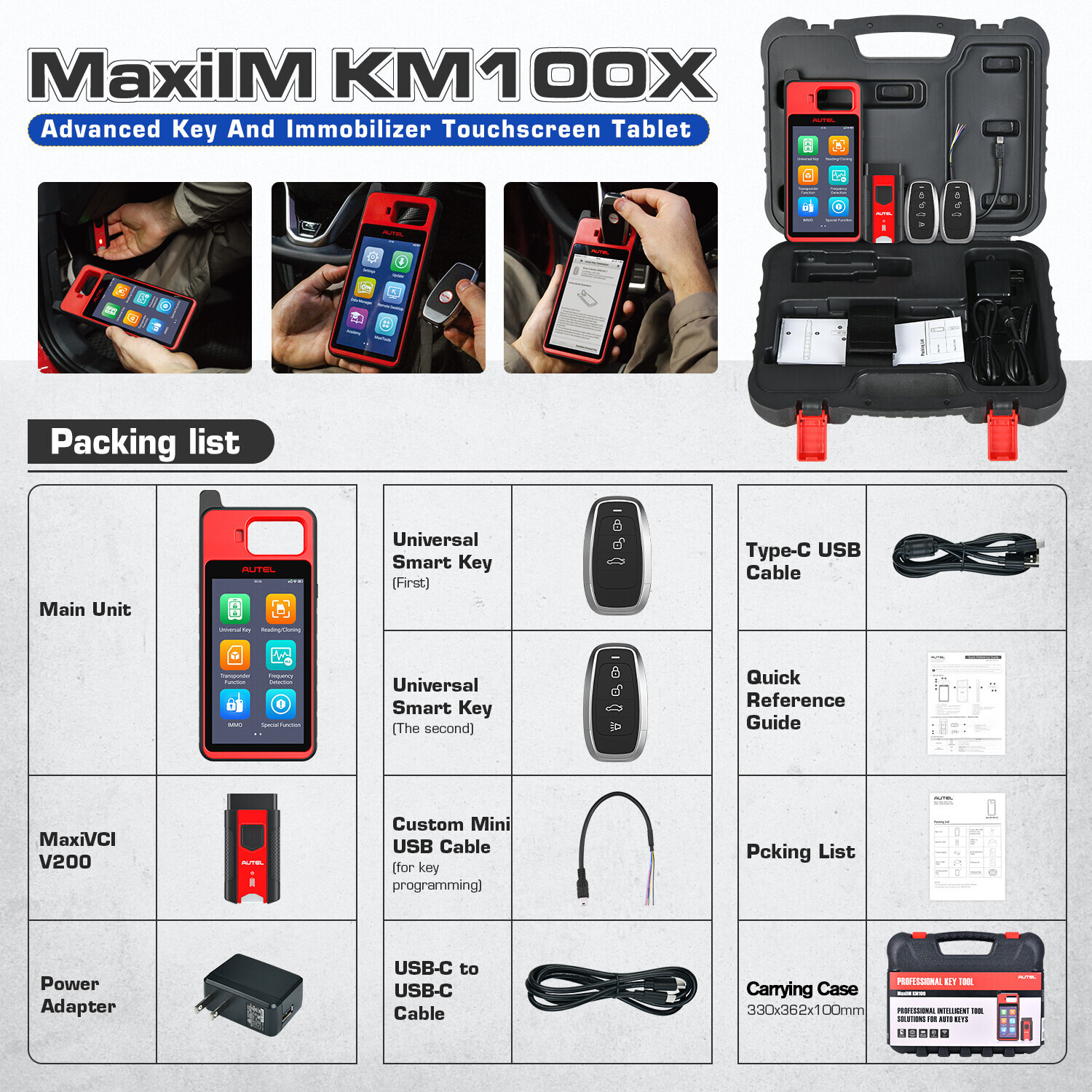 2025 Autel MaxiIM KM100 Key FOB PROGRAMMING Key Generation IMMObilizer 60sFaster