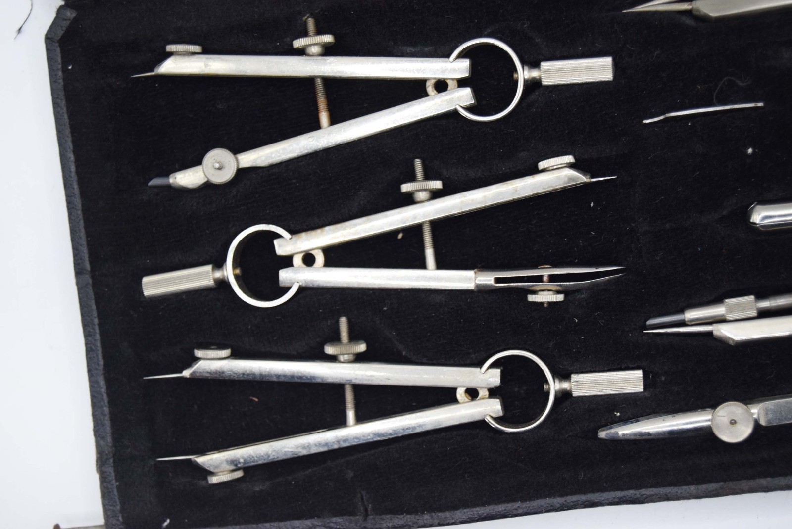Antique Anker Drawing Instrument COMPLETE Set - Precision Compass Technical