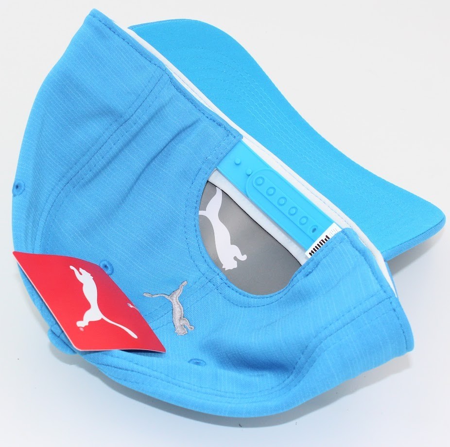 NEW Puma 110 Ibiza Blue Tour Snapback Adjustable Golf Hat Cap