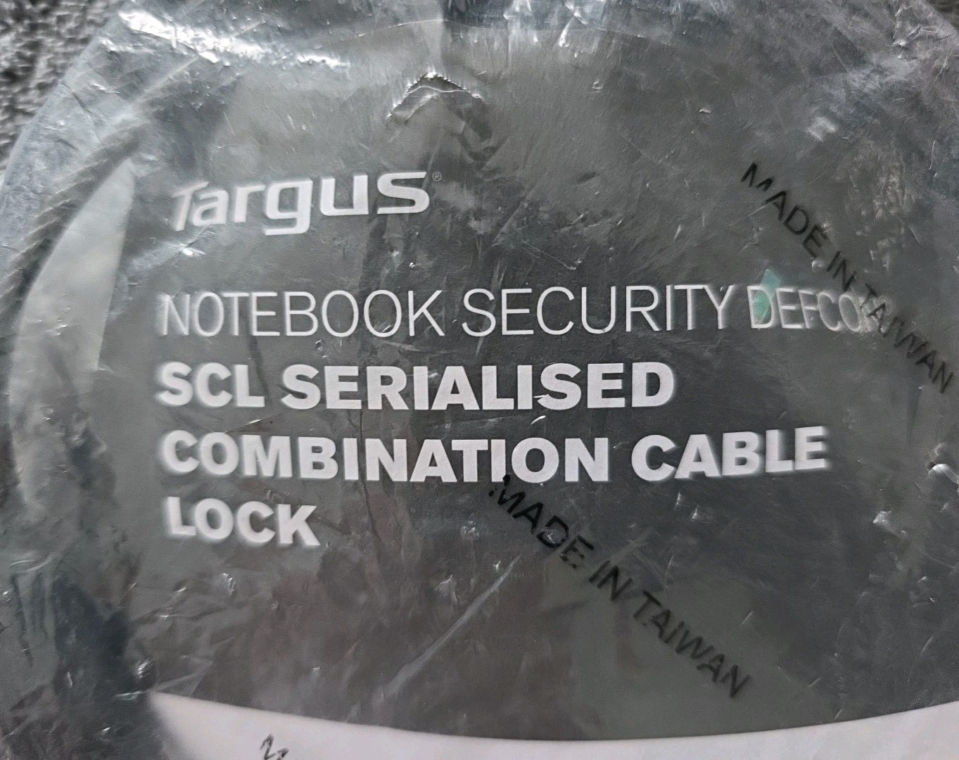 Notebook Security Defcon CL Serialized Combo Cable Lock, Model# PA510S-25, New