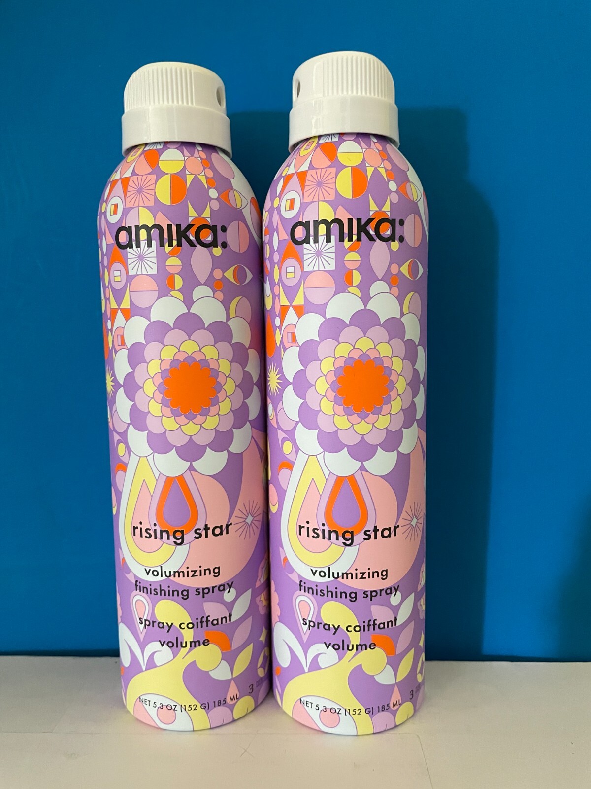 2 Amika Rising Star Volumizing Finishing Spray 5.3oz New & Authentic