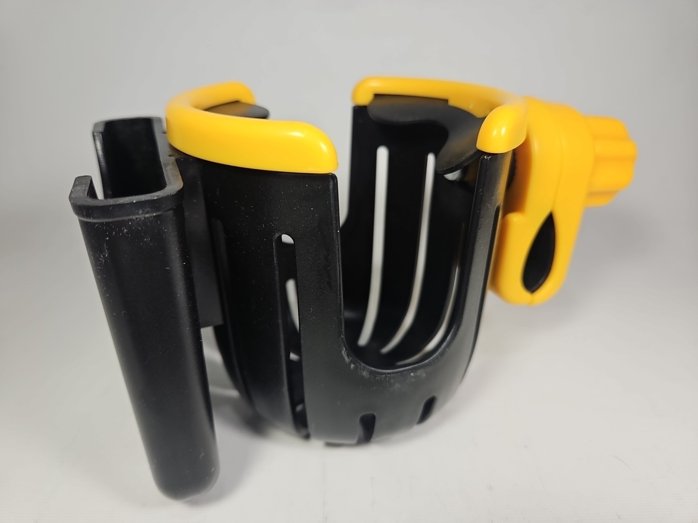 Universal Clamp-On Phone and Cup Holder For Walker Bicycle Stroller New