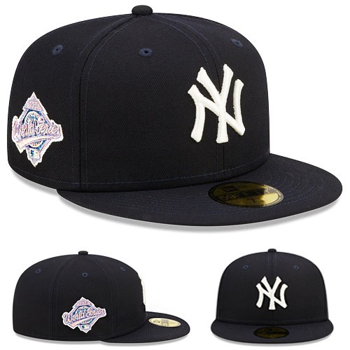 New Era New York Yankees 5950 Fitted Hat MLB 1996 World Series Patch Pink U/V