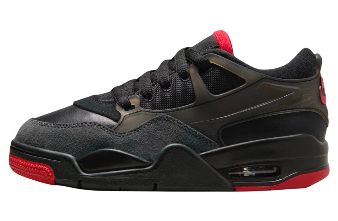 Nike Men's Air Jordan 4 RM Bred Retro Black Red Sneakers FQ7939-060
