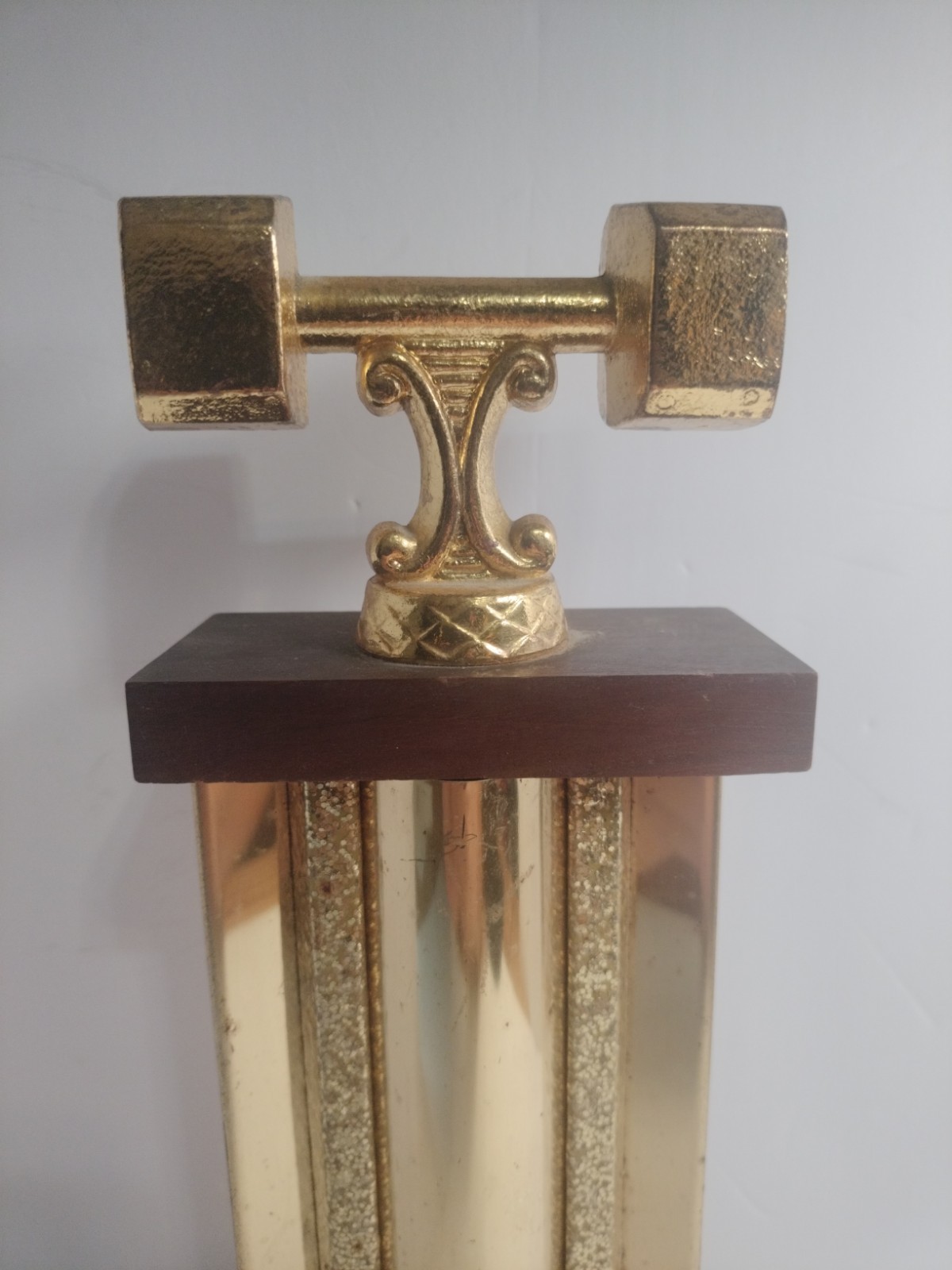 Vintage Weight Lifting Trophy Dumbbell