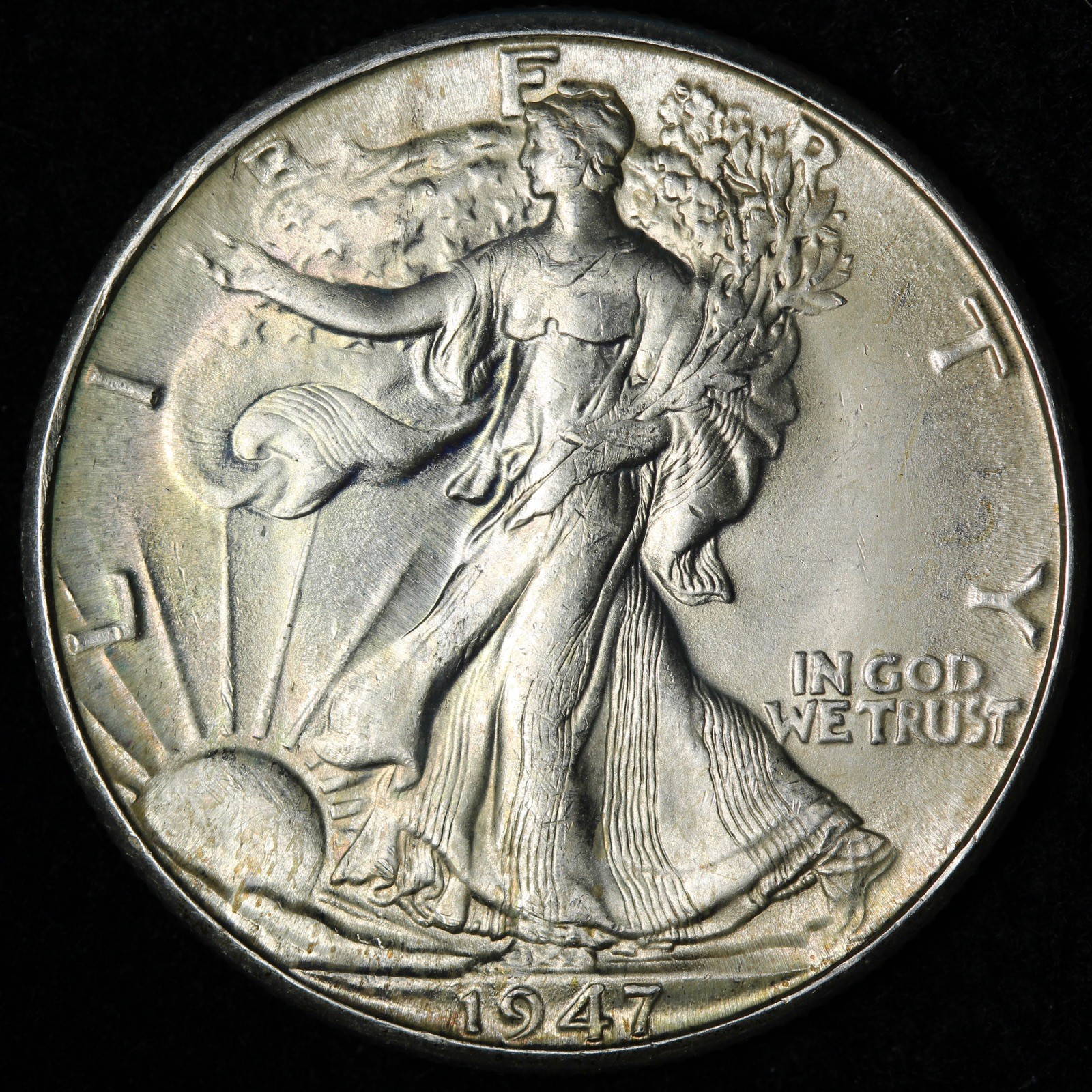 1947-D Walking Liberty Silver Half Dollar GEM BU *UNCIRCULATED* MS E372 KQHR