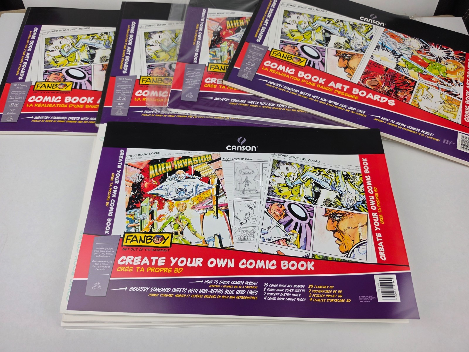5+ Canson 702-2189 Comic Book Art Boards- 11 X 17 In.- 24 Sheets
