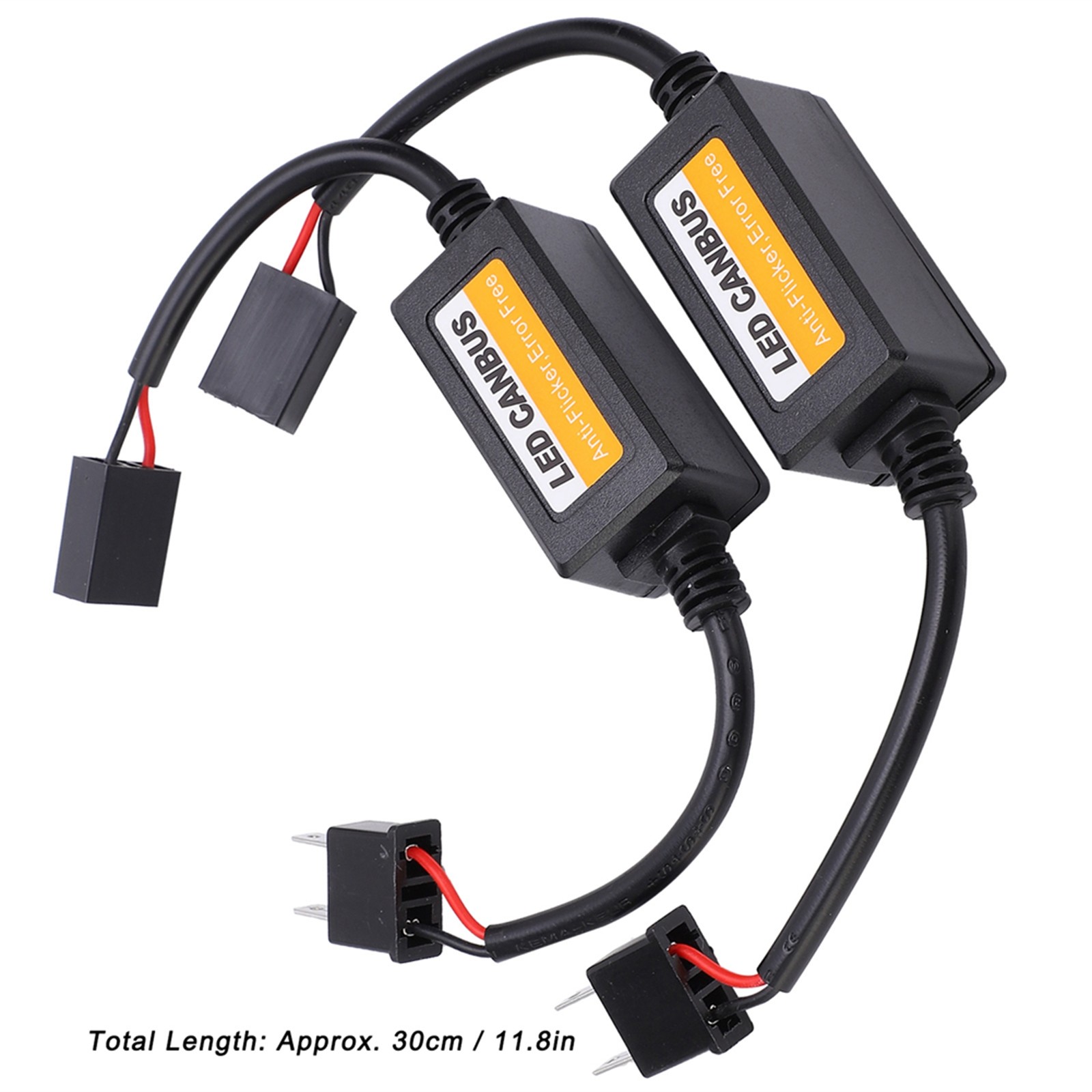 2Pcs LED Error Code Canceller For H7 Anti-Flicker LED Decoder For Car Dashboard