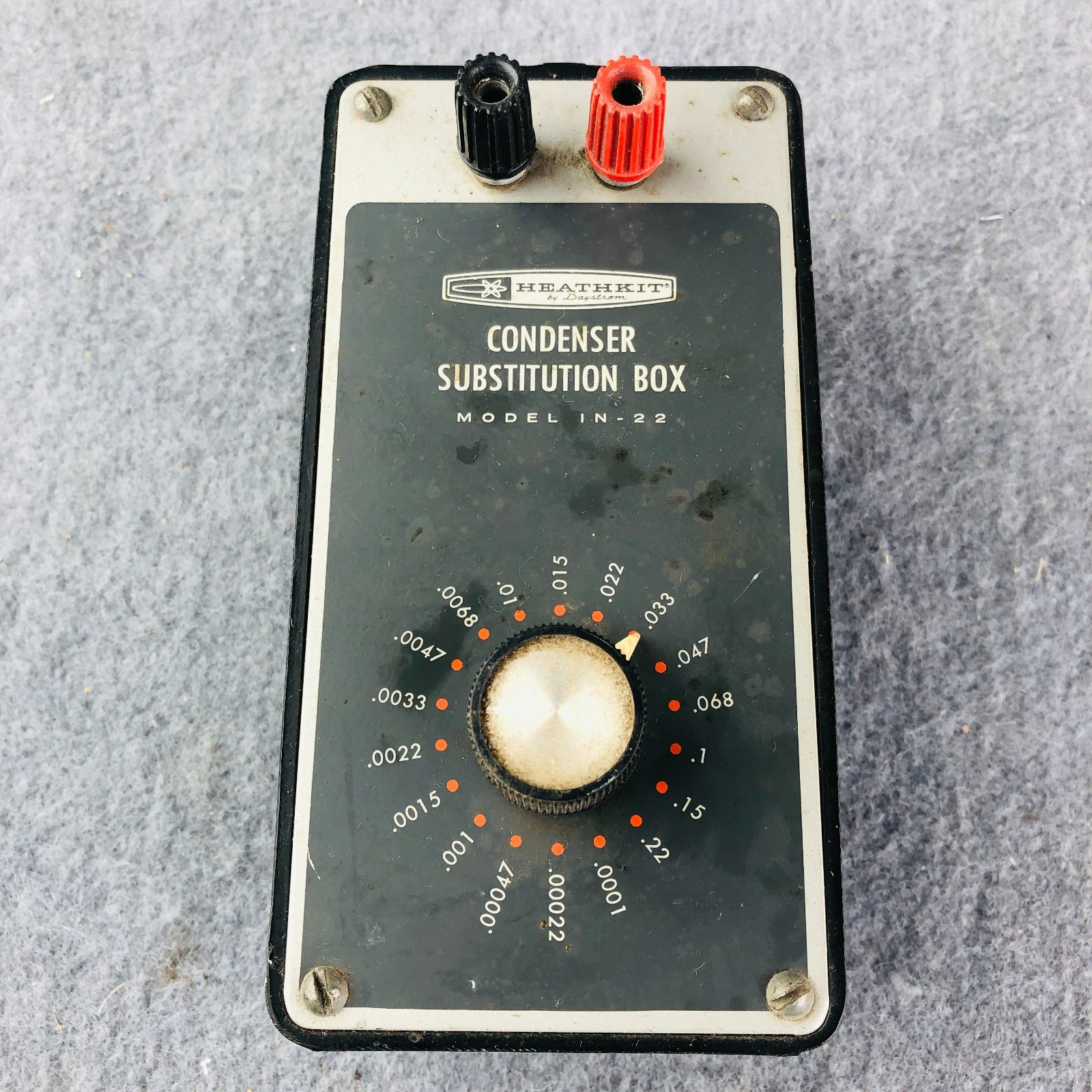 Vintage 1960s Heathkit Condenser Substitution Box ~  Model IN-22