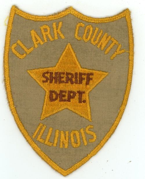 ILLINOIS IL CLARK COUNTY SHERIFF NICE OLD VINTAGE SHOULDER PATCH POLICE