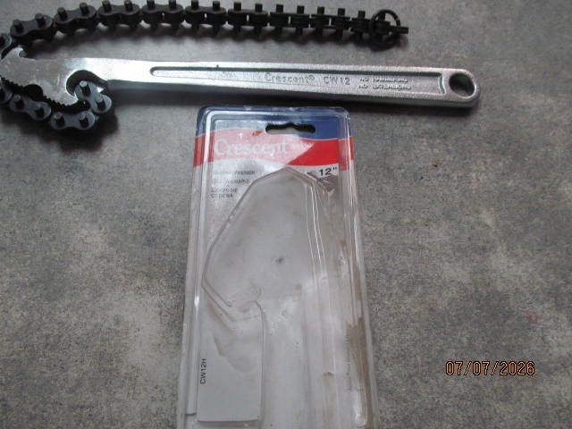 CRESCENT CW12H Chain Wrench, Double-Action Grip Force, Alloy Steel Free shipping