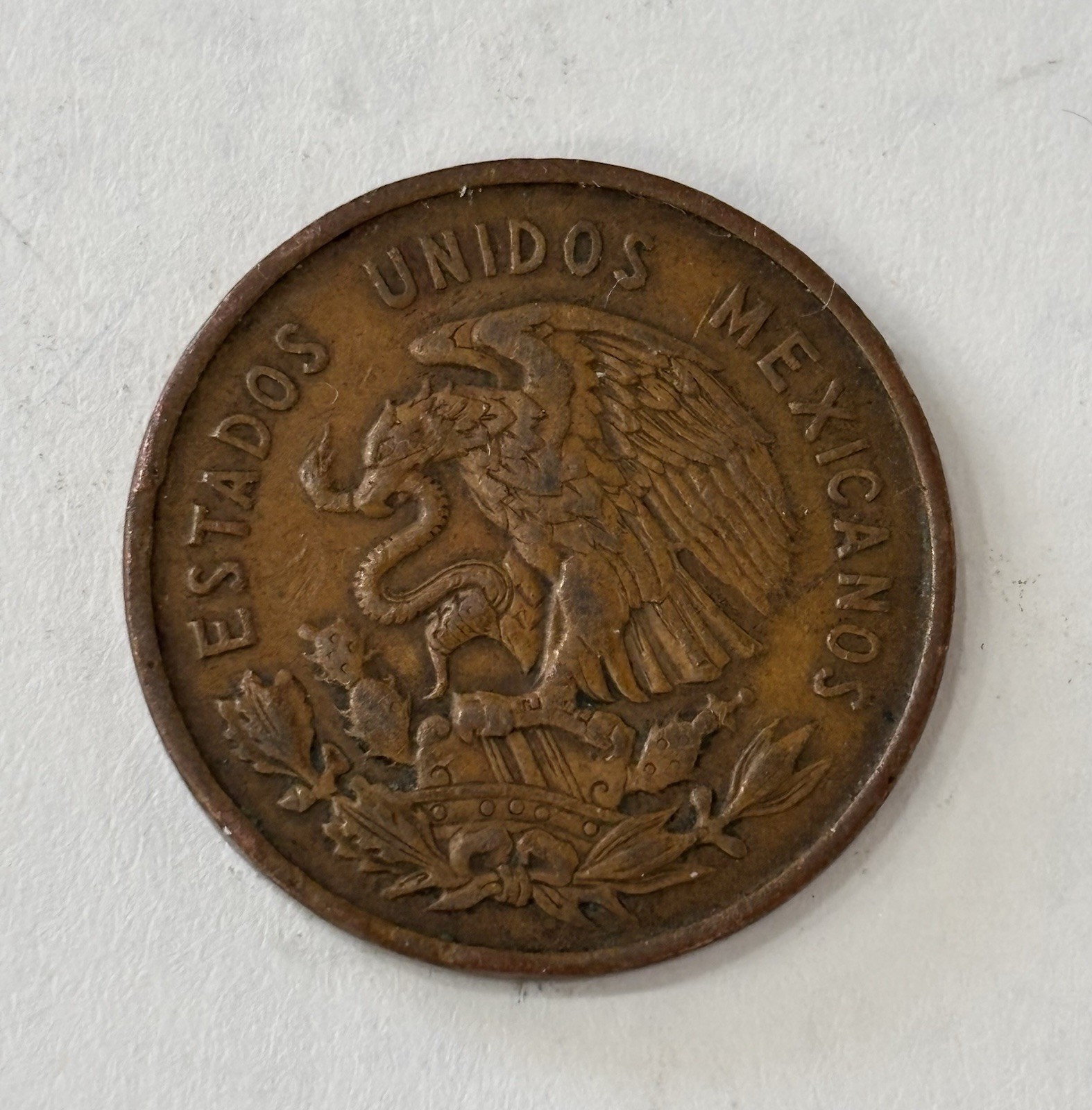 Vintage Assorted Mexican Coins 1957, 1969, 1946, & 1952