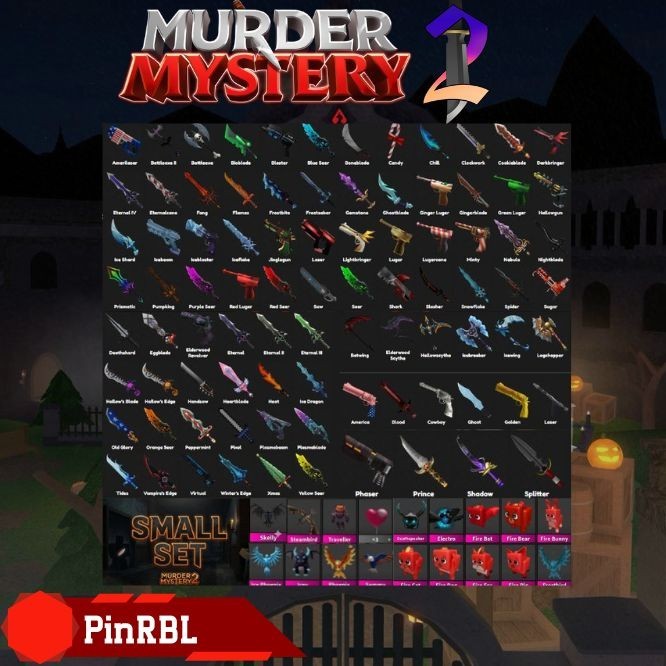 Murder Mystery 2 | MM2 | Full Small Set 106 Items