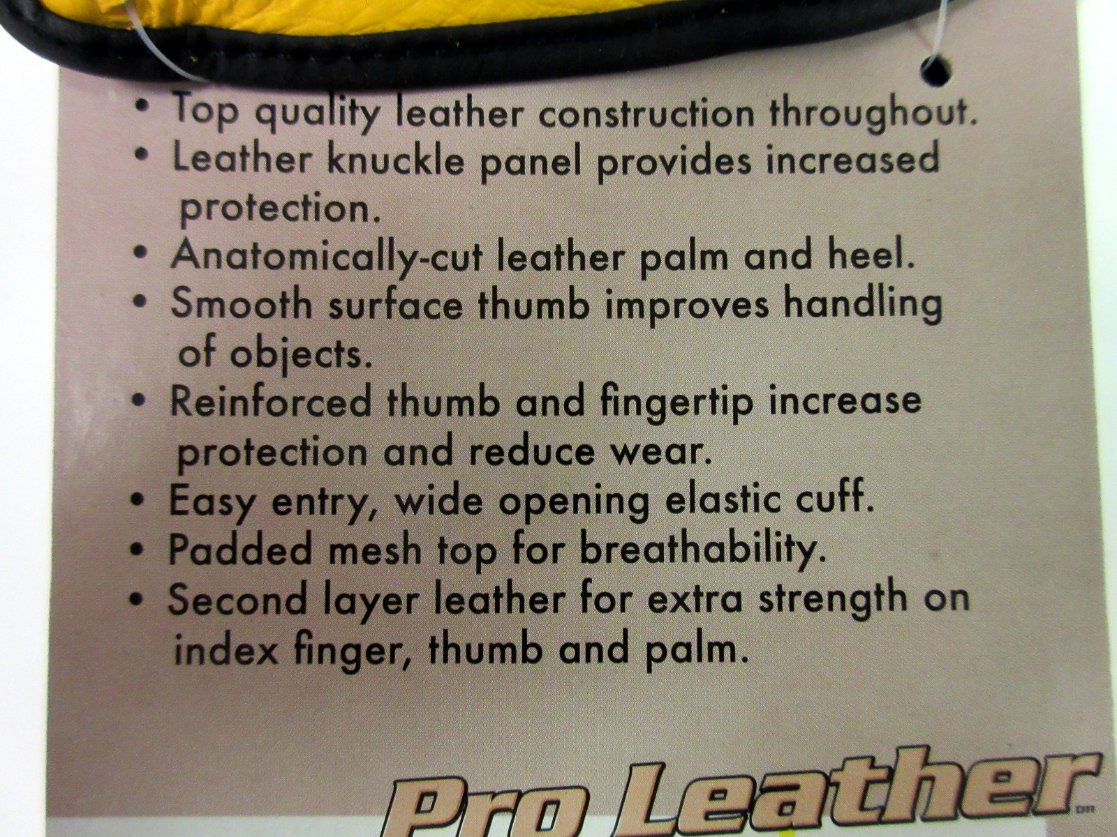 Setwear Pro Leather Tan One Touch Glove Extra Large Size Gloves XXL XX Large 2X