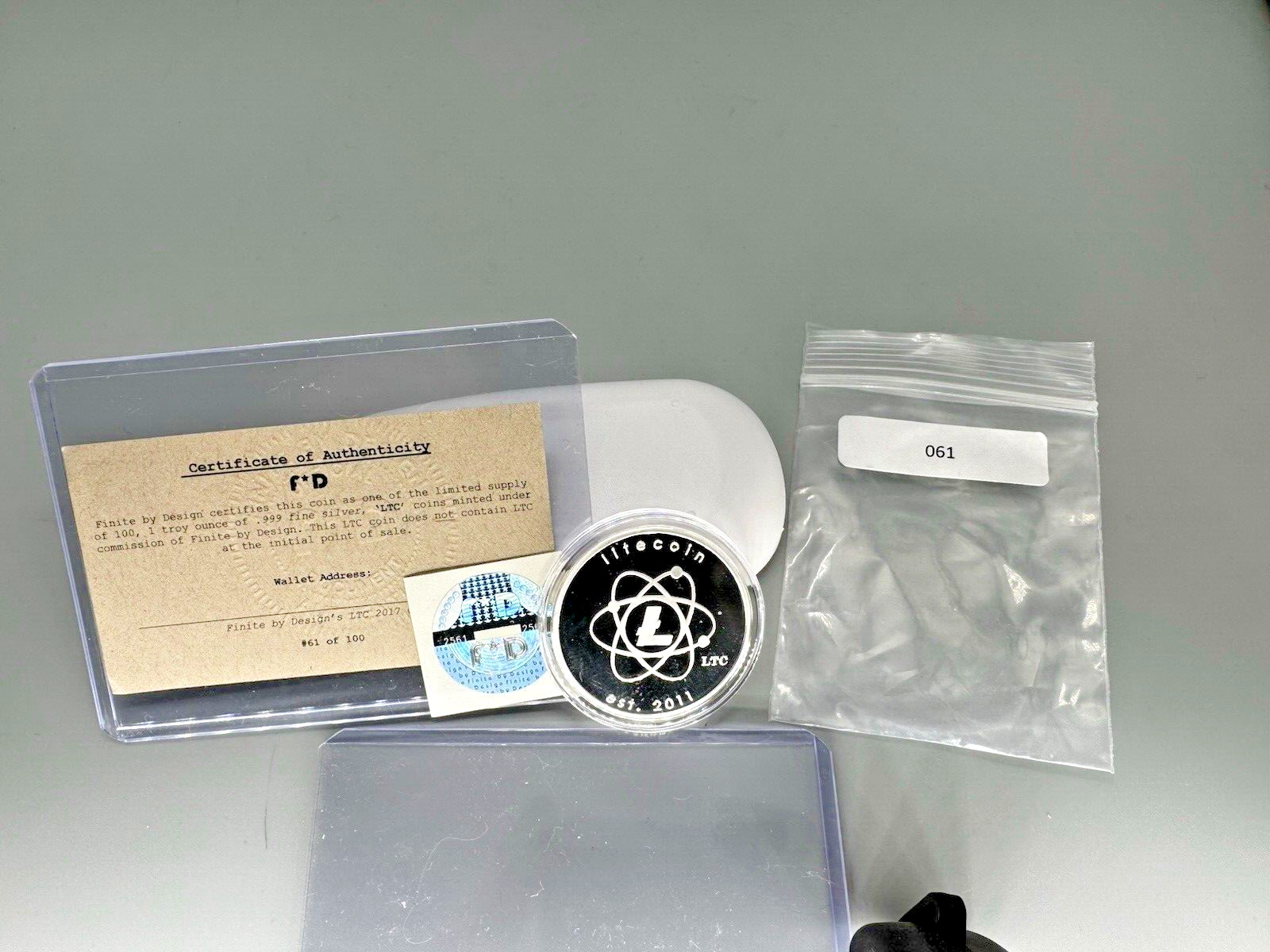 FD "Finite by design "  2017 LTC" DIY sil -bit coin Lealana CASASCIUS