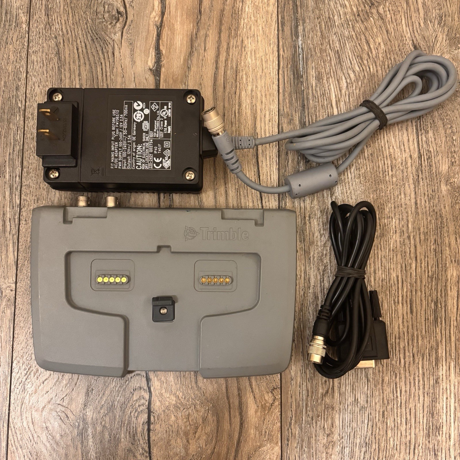 Trimble Docking Station For CU Controller 58252001 w/ Power Supply & Cable