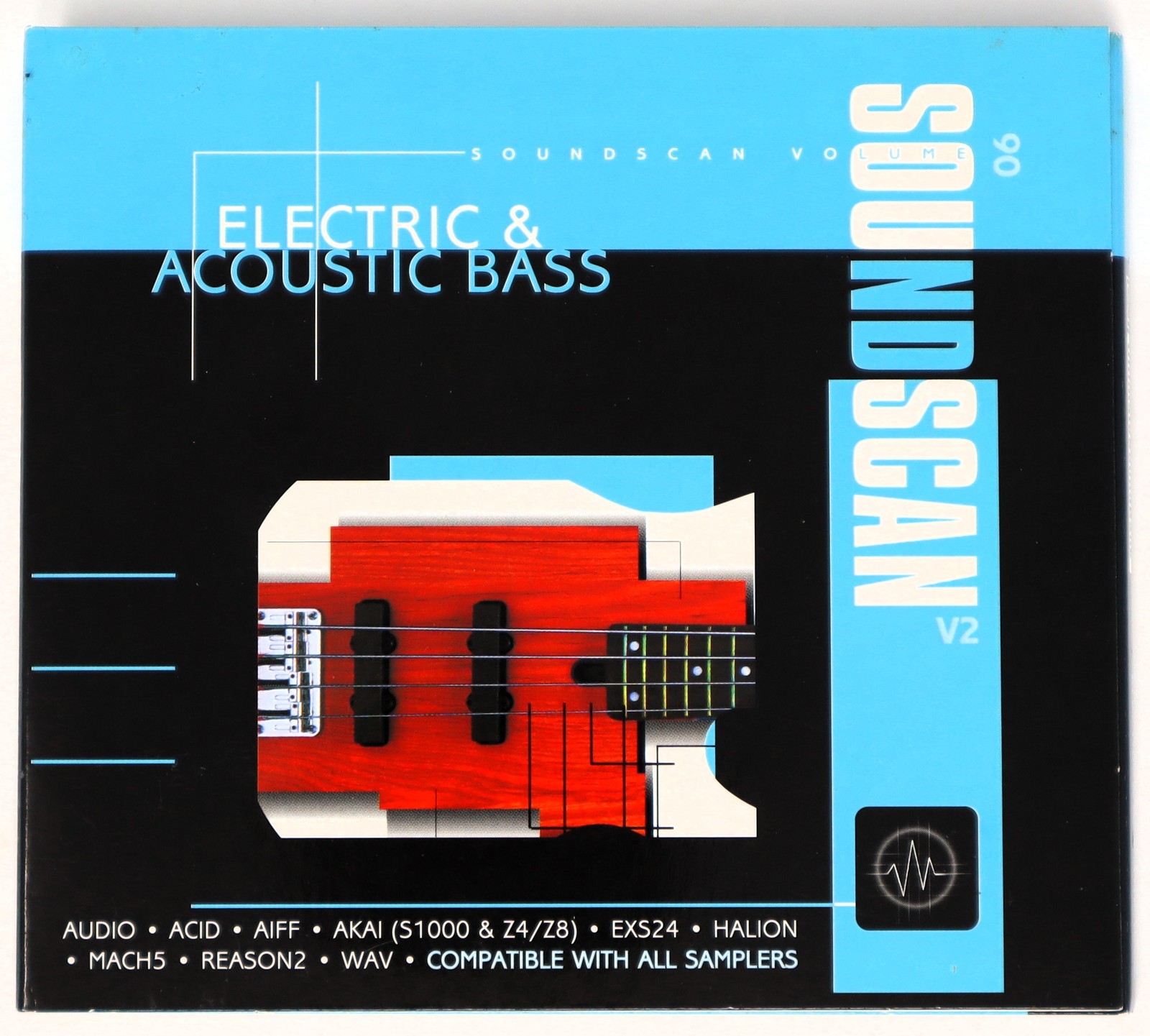 USB Soundscan V2 06 Electric Acoustic Bass Akai Sample/Sound Library/Sampling CD