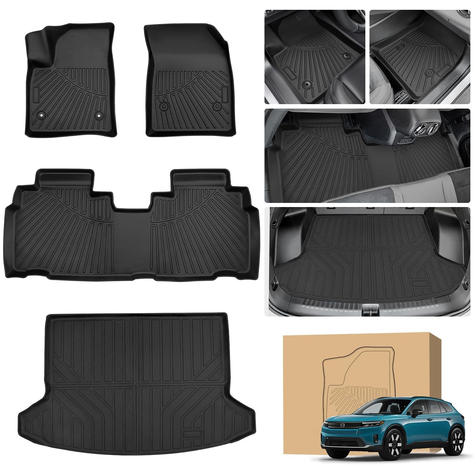 Peleus Floor Mats & Cargo Liners for 2024 2025 2026 Honda Prologue&Chevrolet ...