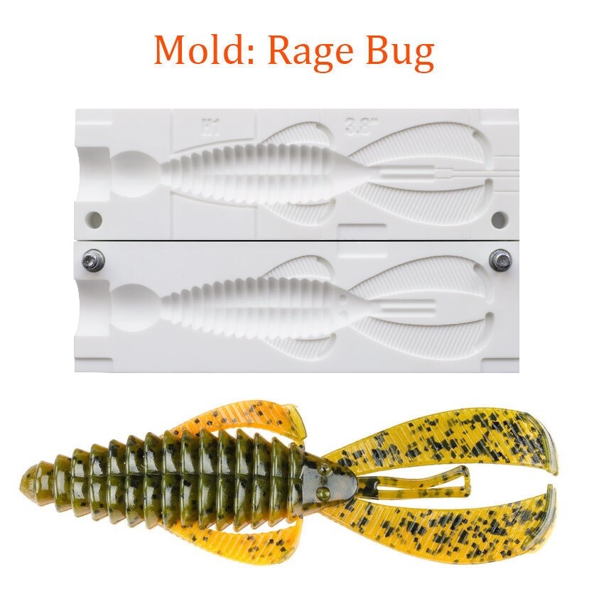 Mold Bug Craw Soft Plastic Fishing Lure Bait Making 4"