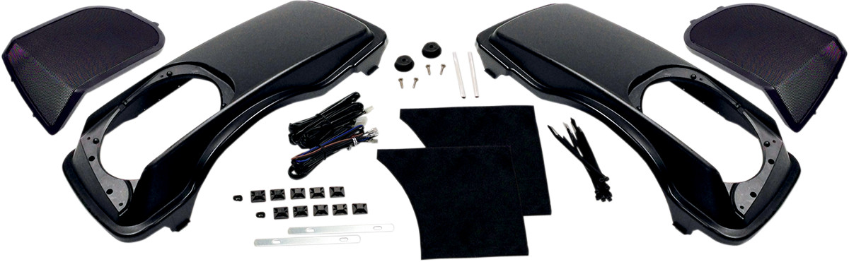 HogTunes Ht-Lid 6X9 Speaker Lid Saddlebag Set Kit Bagger 98-13 Harley FLH/T