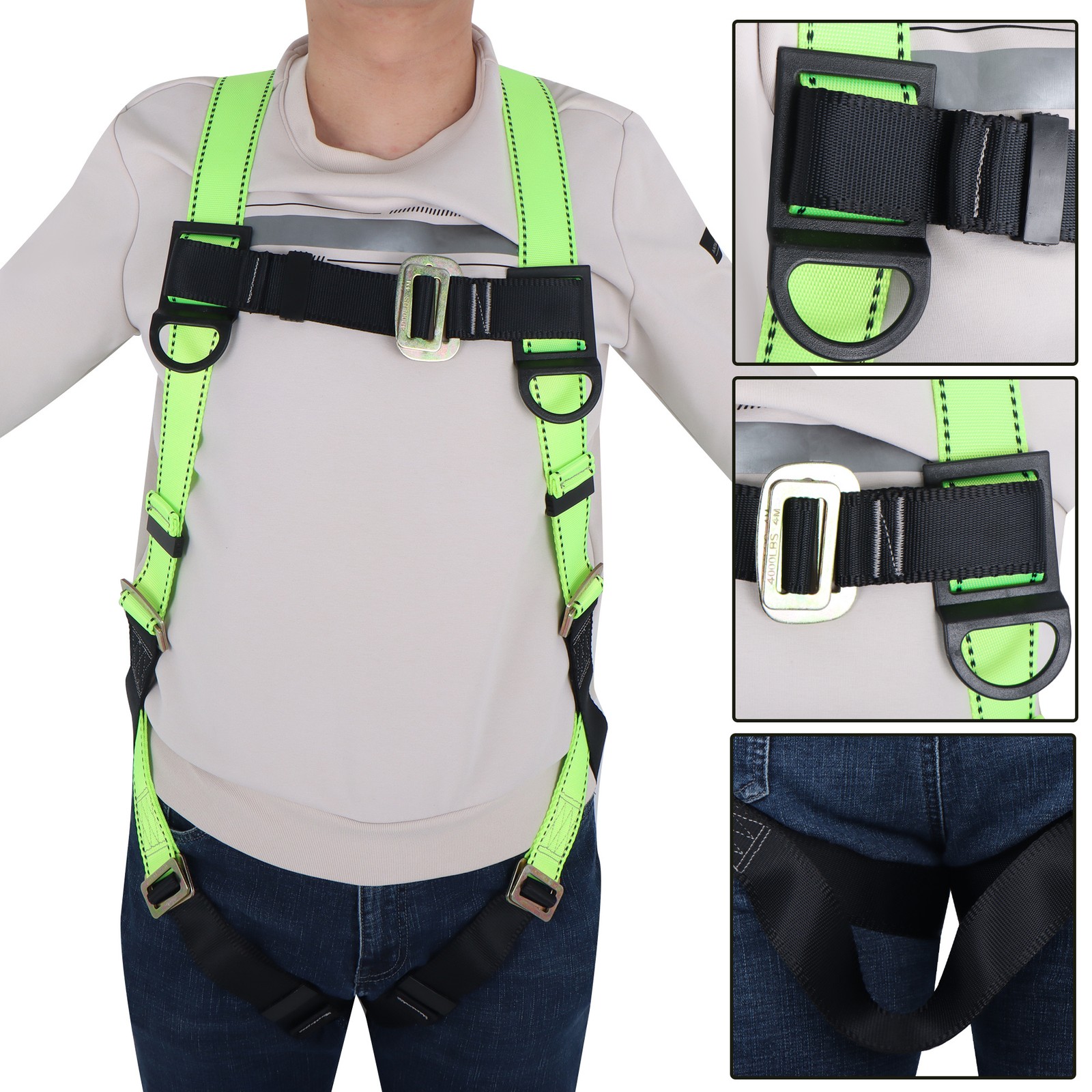High Quality Safety Harness 5 points (S – XL) 1D Ring Fall Protection Full Body
