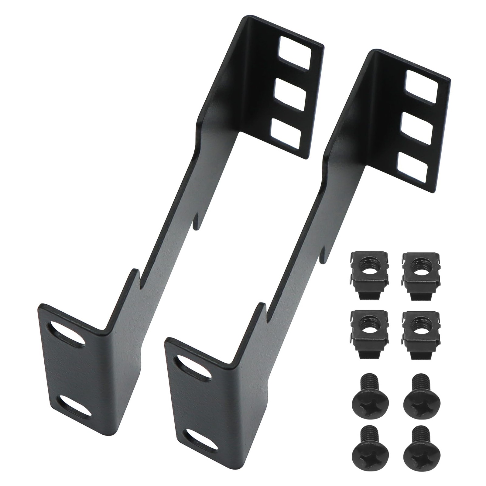 4 Pcs Server Rack Depth Extender, 1U Recessed Rack Extender Deep Mount Adapte...