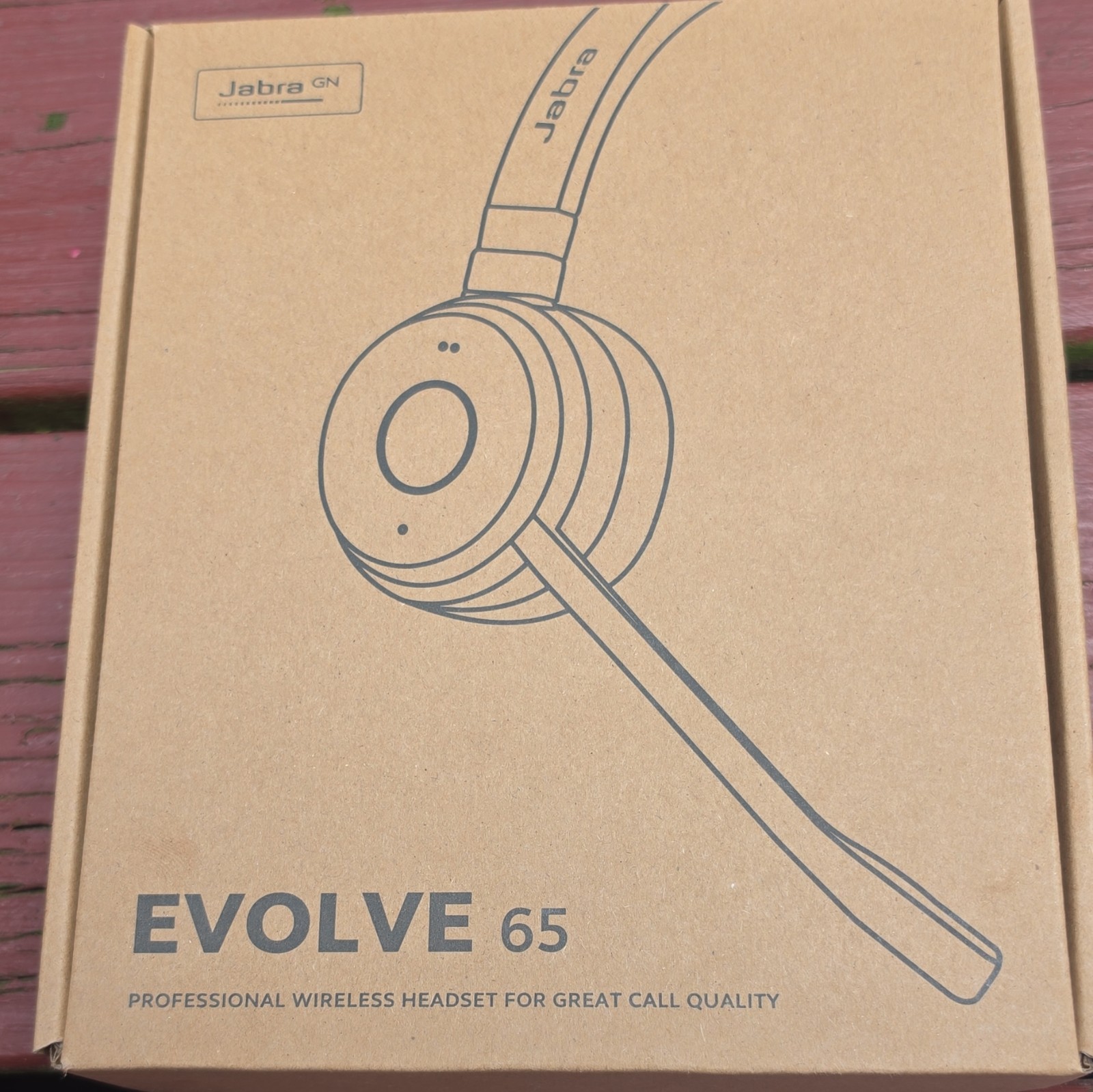 Jabra Evolve 65 Black Bluetooth Wireless Single On-Ear Headset Boom Mic