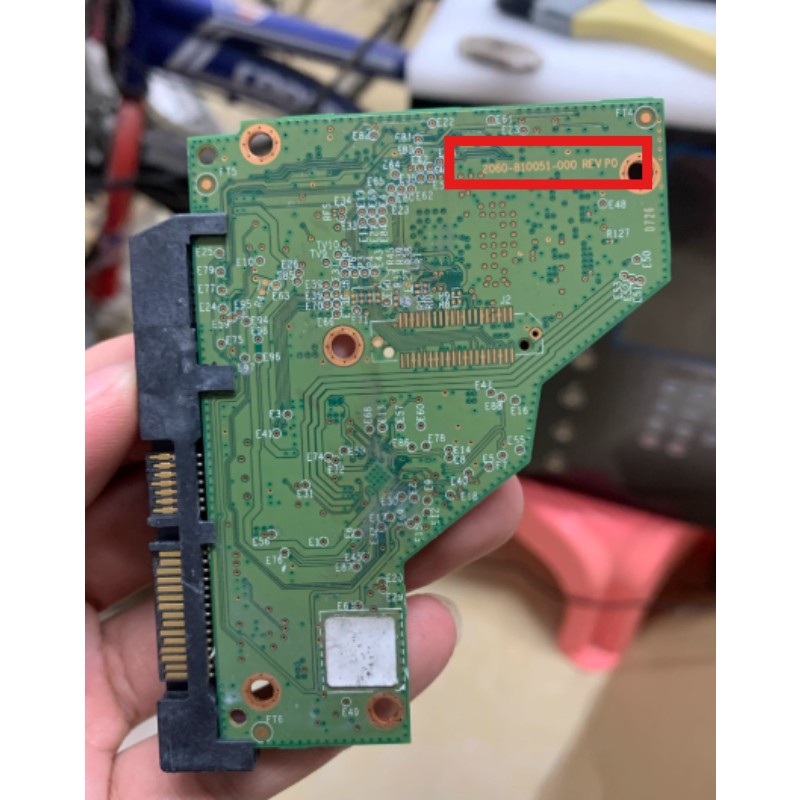 WD WD40EFPX-68C6CN0 (810051-200 01) 2060-810051-000 REV P0 4.0TB Sata 3.5" PCB
