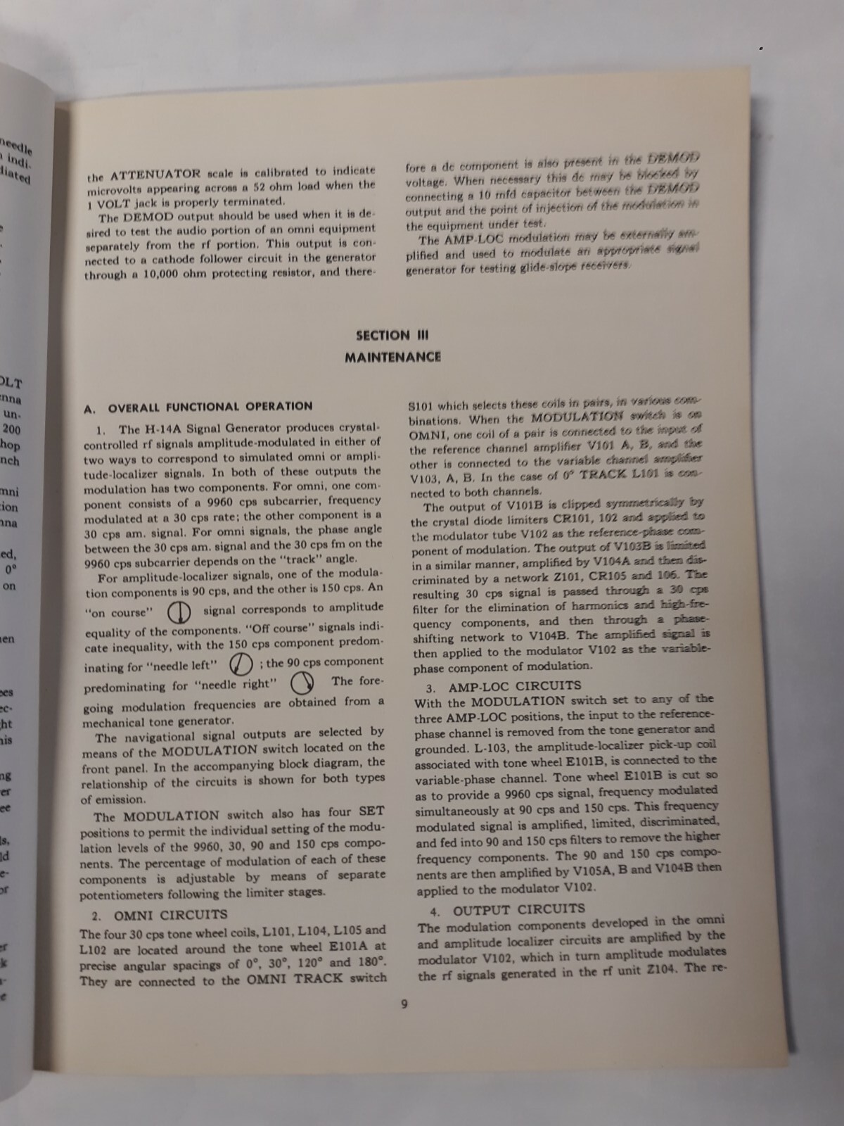 ARC Type H-14A Signal Generator Instruction Book Original