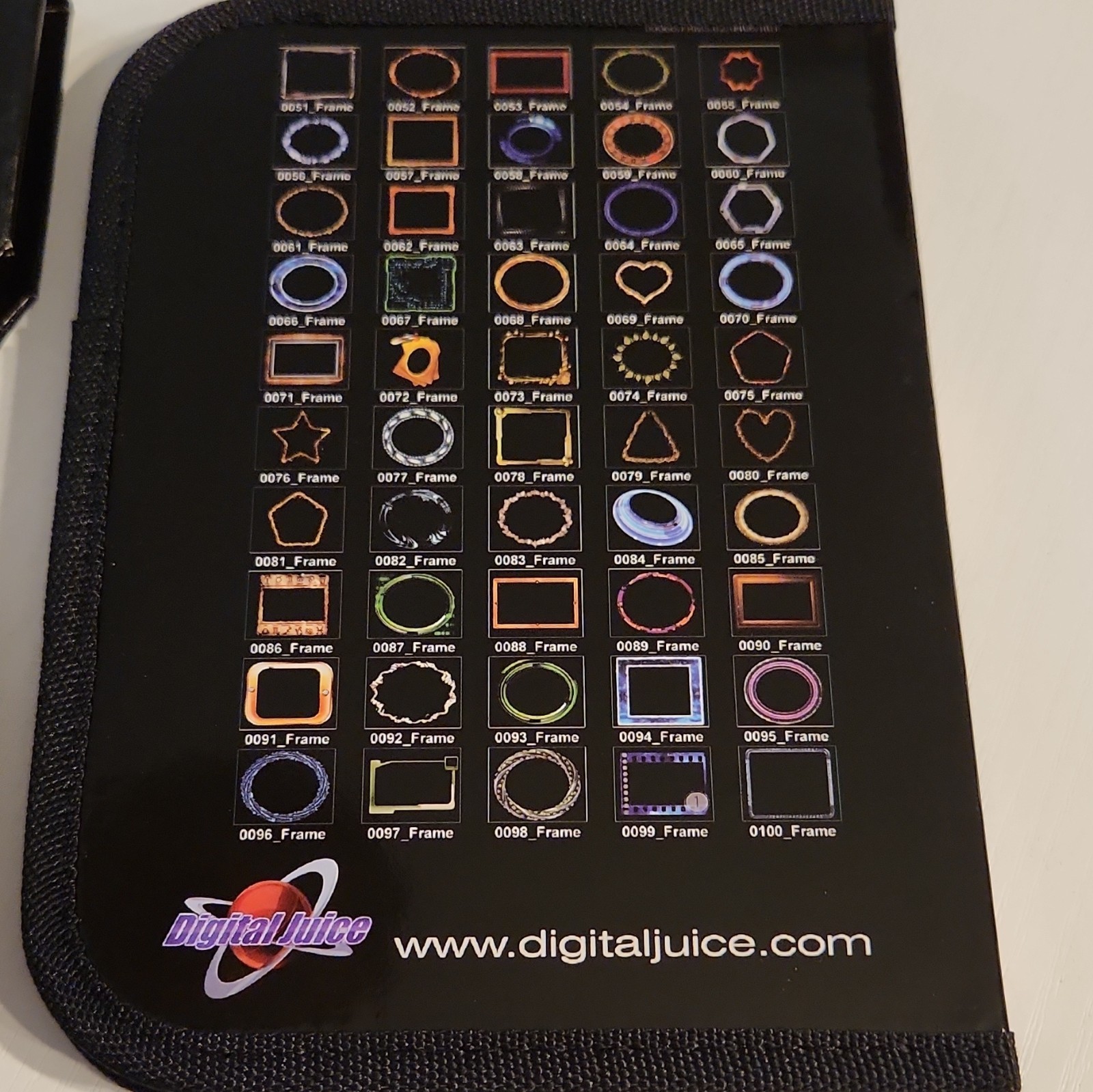 Digital Juice Animated Frames V2 DVD Set Disc 1-4 w/ Zipper Case