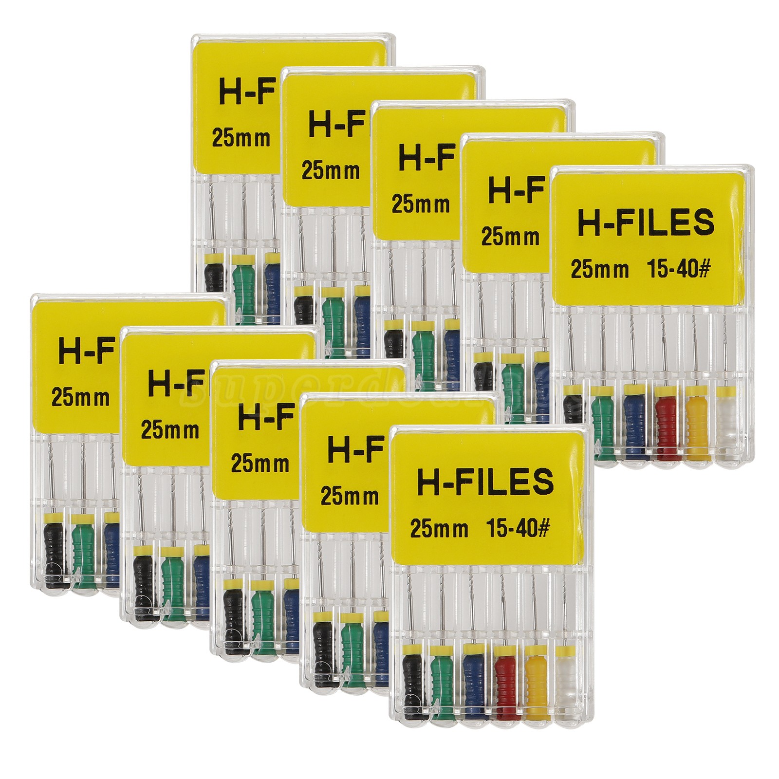 10-100Pack Dental H files Endodontic Root Canal Hand Use H-Files Stainless Steel