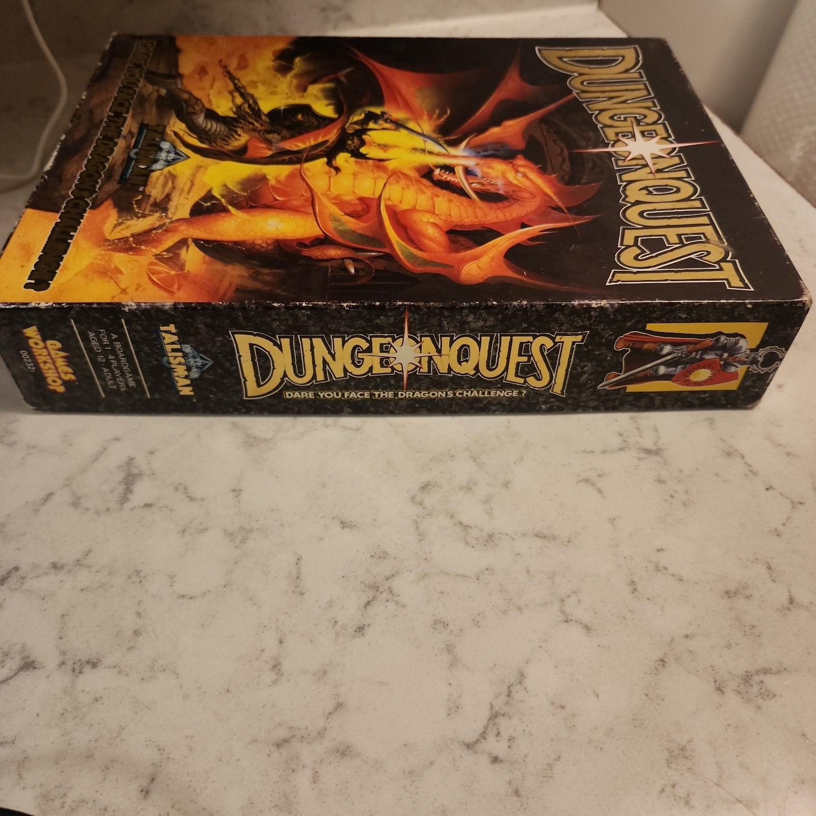 VTG 1987 Games Workshop DUNGEONQUEST Board Game Talisman NEAR COMPLETE - Read