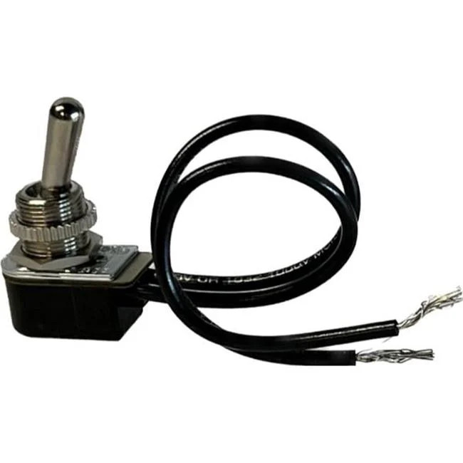 Relay & Control TS-203. Toggle Switches - SPST On-Off - Long Handle 6 in. Wir...