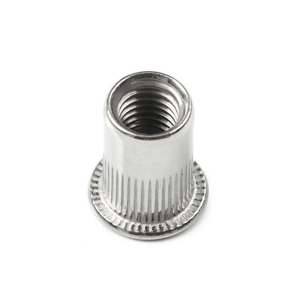 RIVET NUT Flat Head Threaded Insert Aluminum Rivet Nut Rivnut Nutsert Kit 150pcs