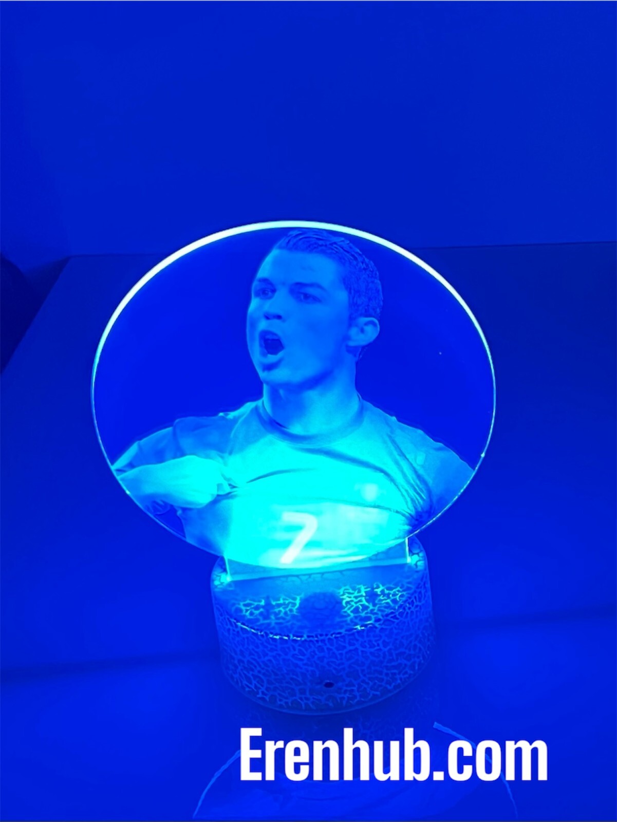 Cristiano Ronaldo Soccer Night Light Sport for children, 3D Lamp, 16 Colors