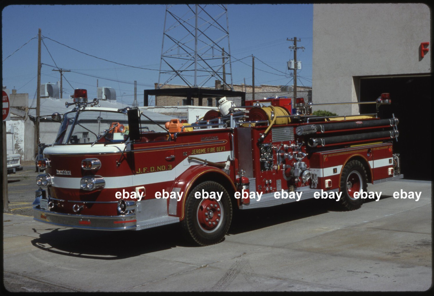 Jerome ID 1963 American La France pumper Fire Apparatus Slide