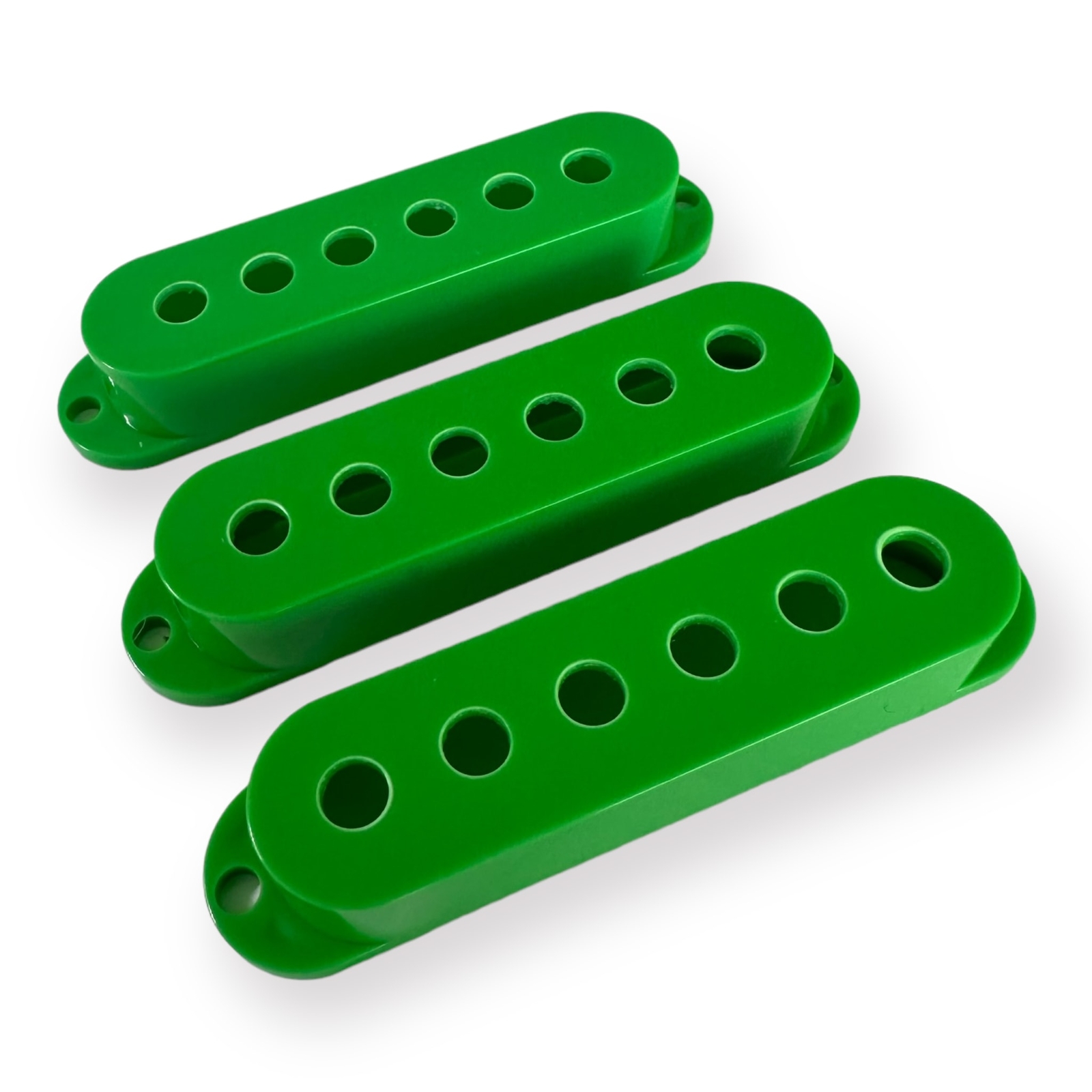 Single Coil Pickup Covers, Green, Vintage (52 mm) Spacing